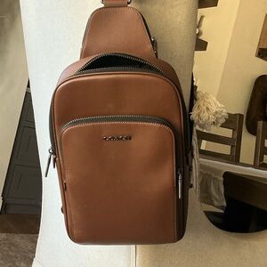 Coach Brown Leather Felix bag